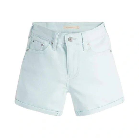 Levi’s Mid Length Pastel Blue Shorts Size 28 - Picture 3 of 5